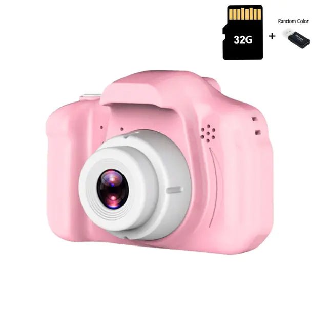 Kids Camera - Pink 32G TF Card - Infants planet
