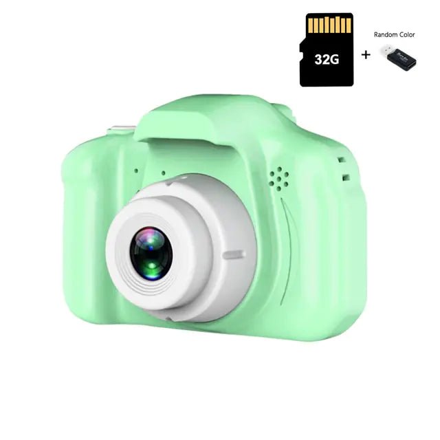Kids Camera - Green 32G TF Card - Infants planet