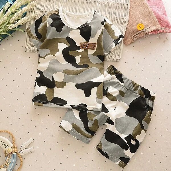 Kids Camouflage Outfit - Black - Infants planet