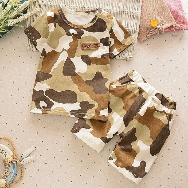 Kids Camouflage Outfit - Black - Infants planet
