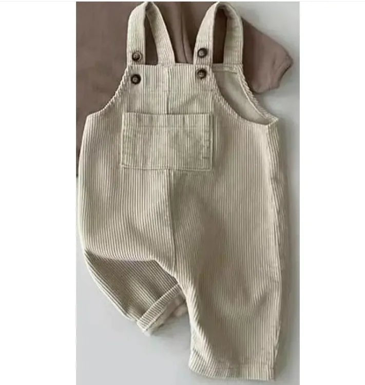 Kids' Colorful Corduroy Suspenders - Apricot - Infants planet