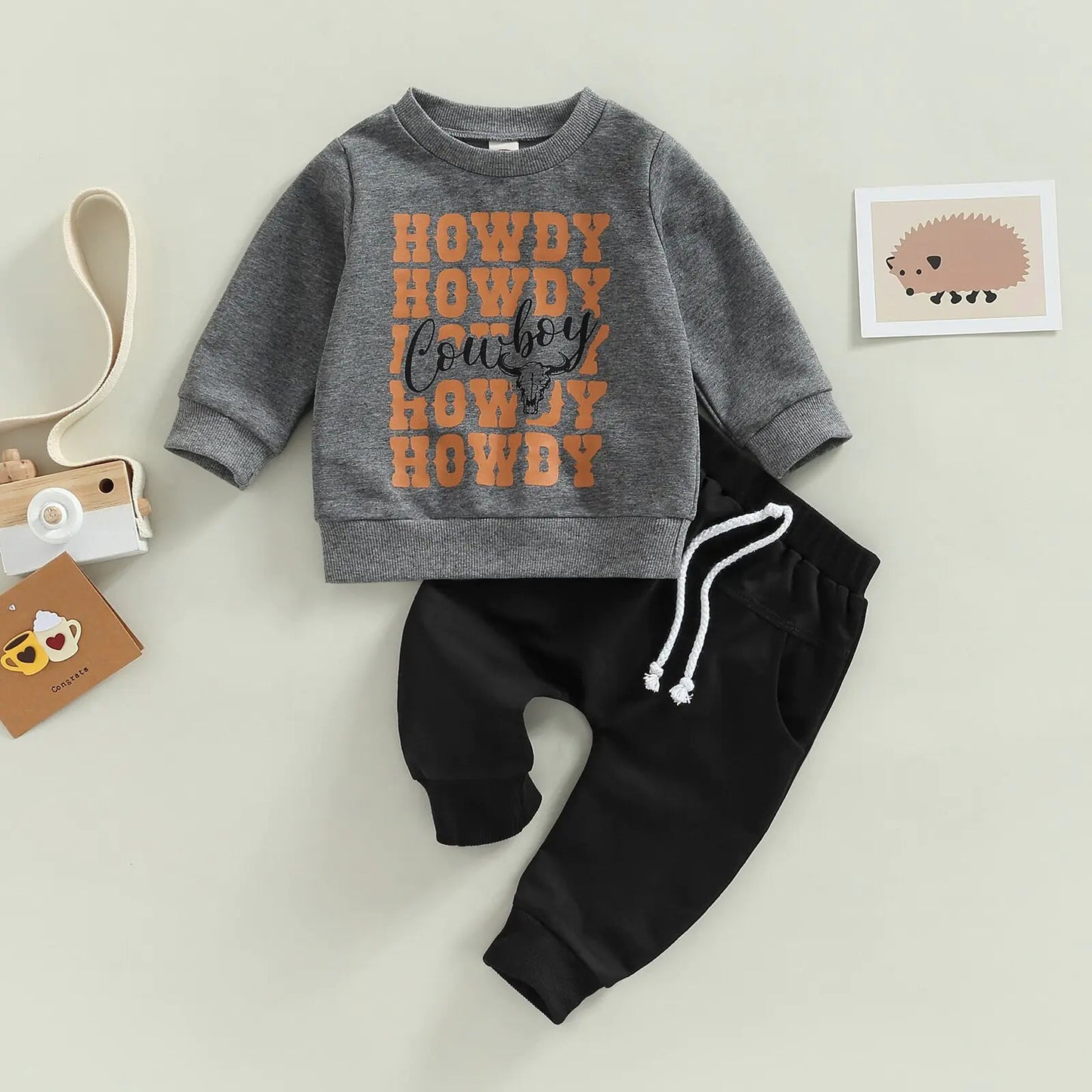 Kids Long Sleeve Sweatshirt - Black - Infants planet