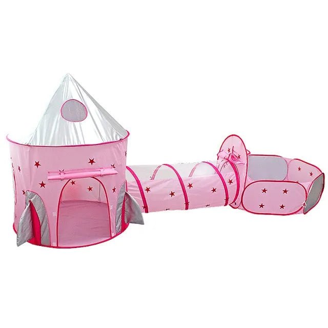 Kids Tent House Play Tunnel - Pink Set - Infants planet