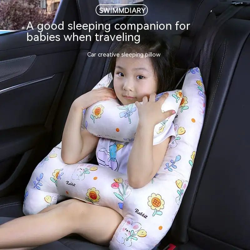 Kids Travel Pillow - Blue Dinosaur - Infants planet