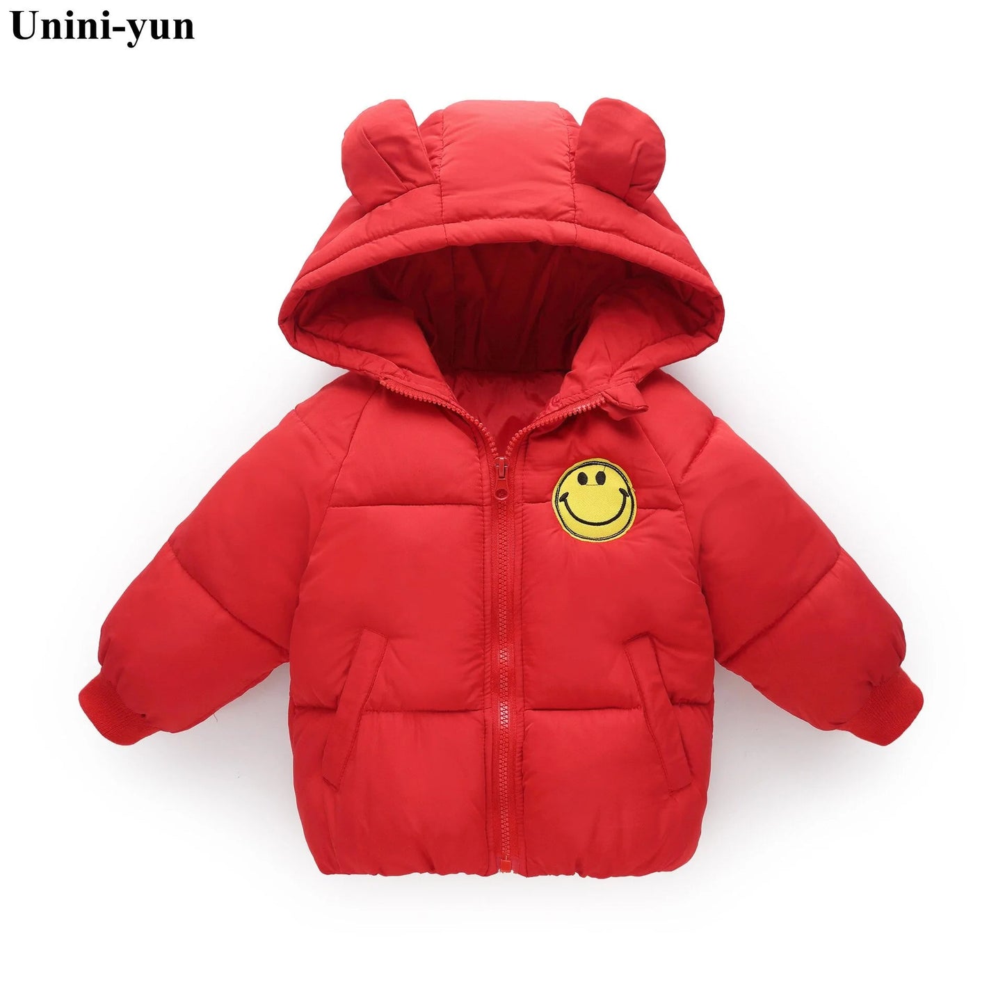 Kids Warm Hooded Coat - Xian - Lian Black - Infants planet
