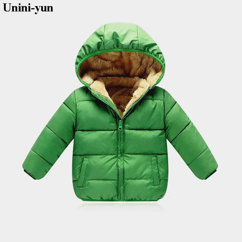 Kids Warm Hooded Coat - Xian - Lian Black - Infants planet