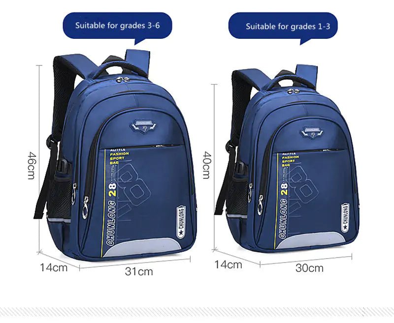 Kids Waterproof Backpack - Small Black - Infants planet