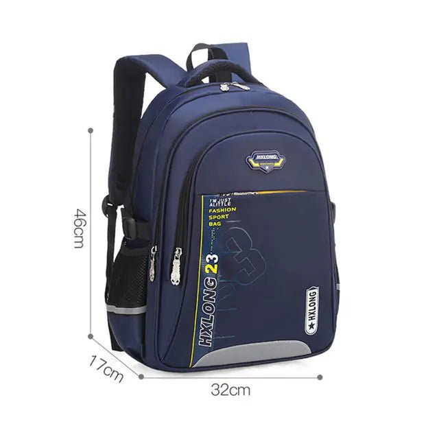Kids Waterproof Backpack - Large Dark Blue - Infants planet