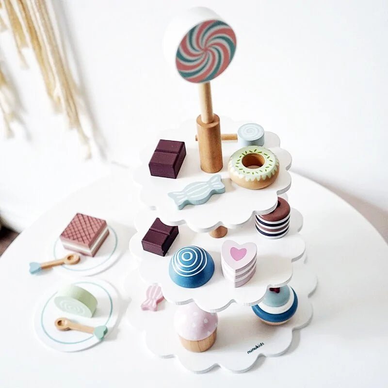 Kids Wooden Pretend Play Sets - Cake - Infants planet