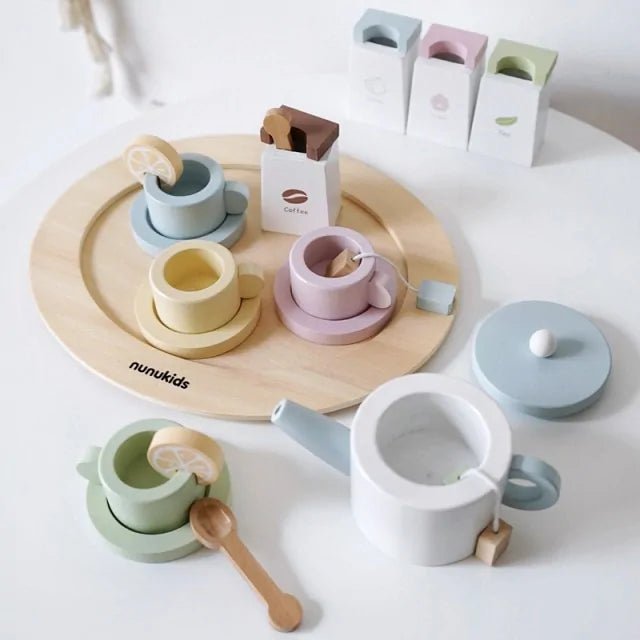Kids Wooden Pretend Play Sets - Tea Set - Infants planet