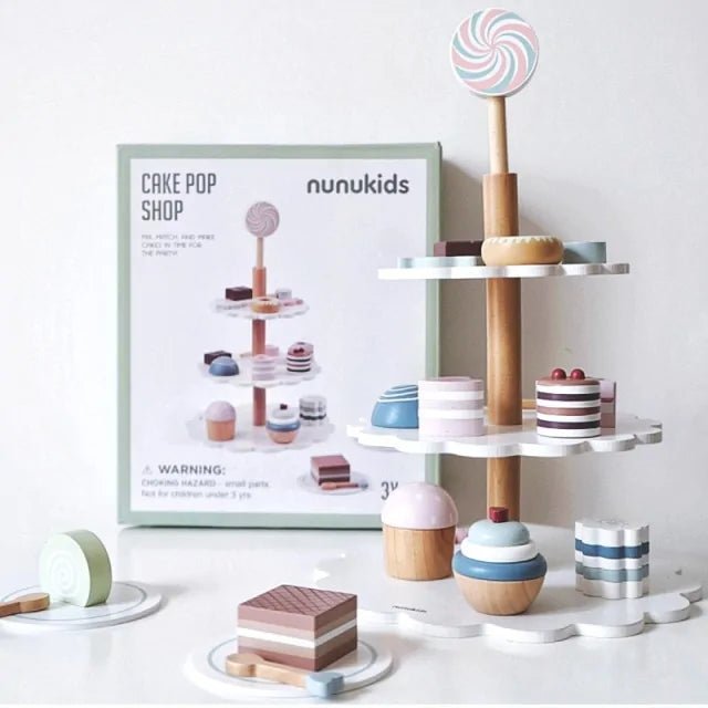 Kids Wooden Pretend Play Sets - Cake - Infants planet