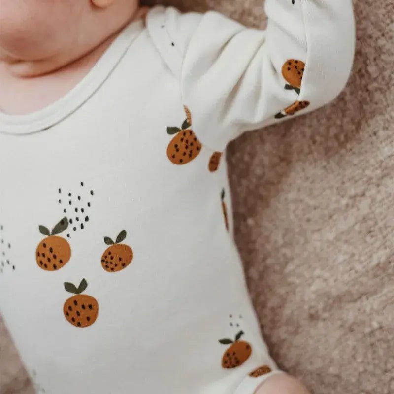 Little Clementine Bodysuit - Beige White - Infants planet