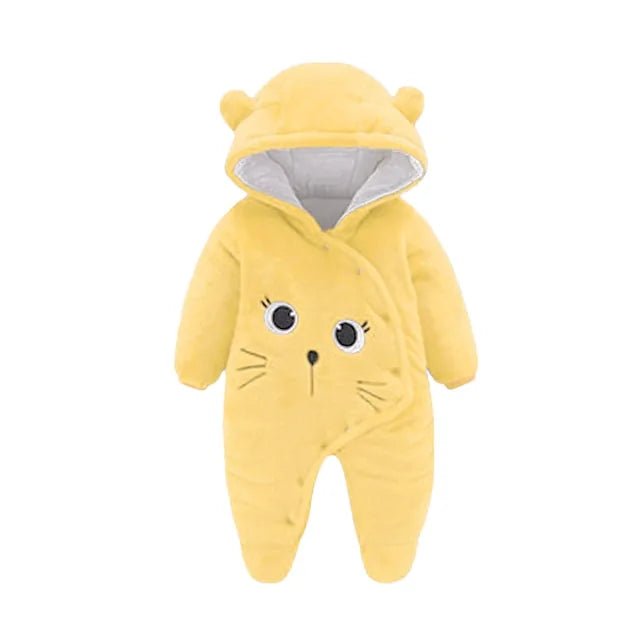 LZH Baby Winter Overall Long Sleeve Infant Clothing - Yellow - Infants planet
