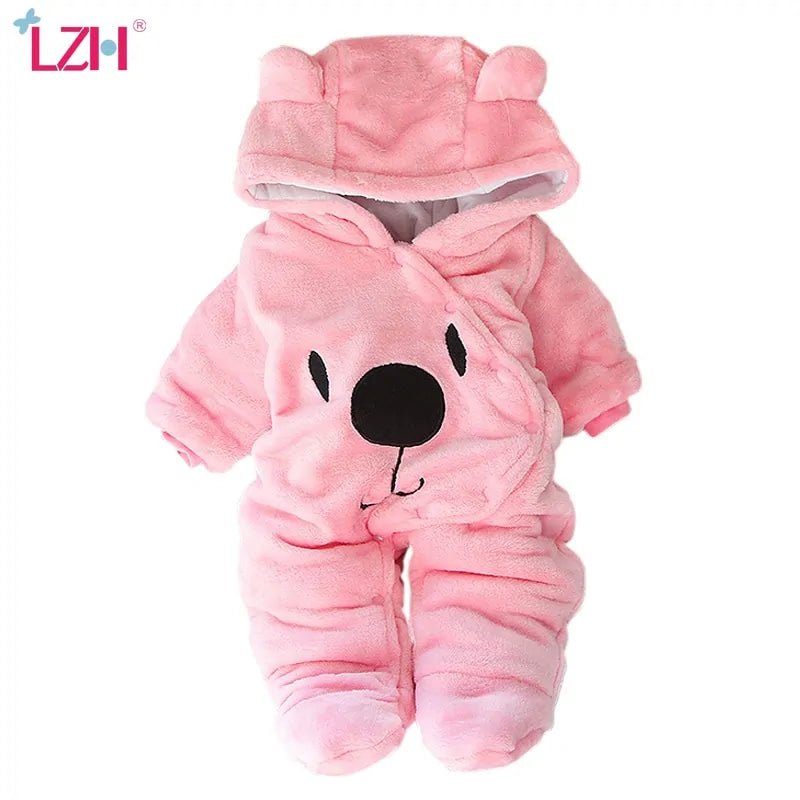 LZH Baby Winter Overall Long Sleeve Infant Clothing - Red - Infants planet