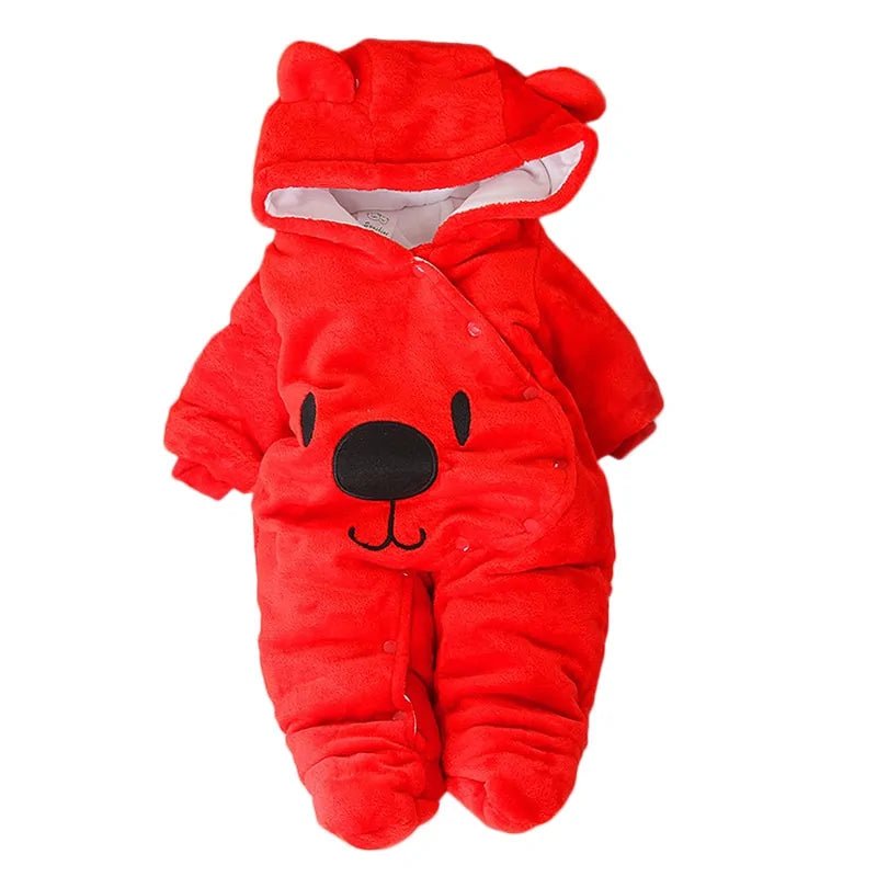 LZH Baby Winter Overall Long Sleeve Infant Clothing - Red - Infants planet