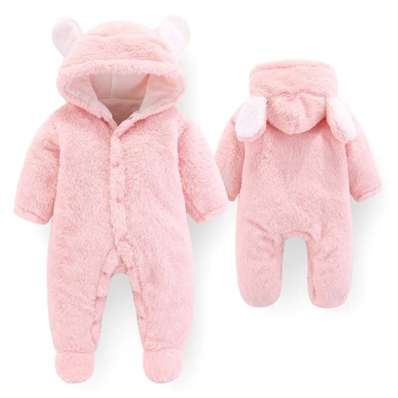 LZH Baby Winter Overall Long Sleeve Infant Clothing - Pink - Infants planet