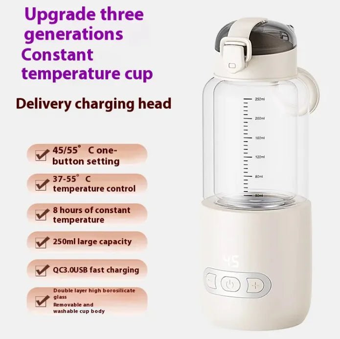MilkMate Pro Wireless Portable Baby Milk Mixer - White - Quick Charge - Infants planet