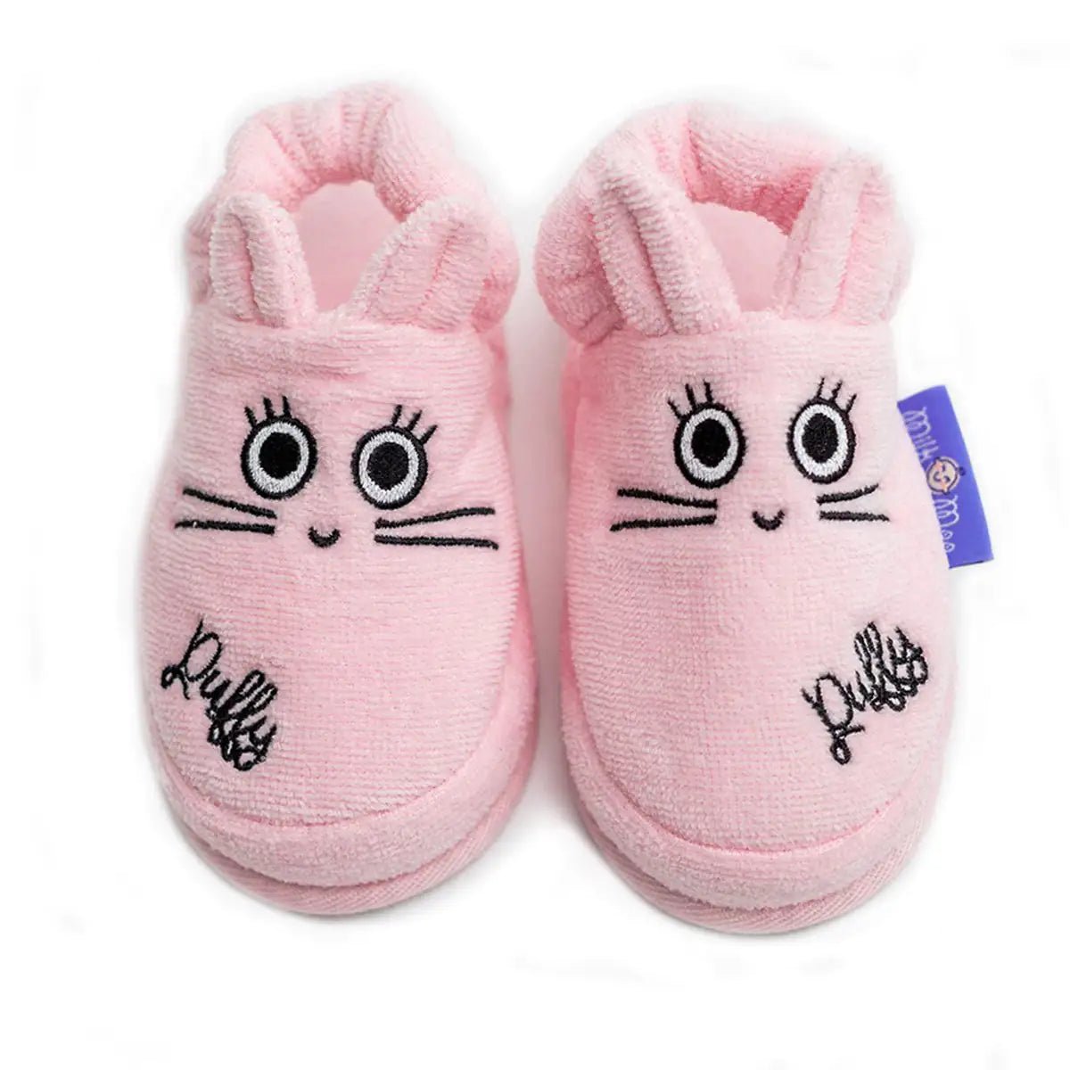 Milk&Moo Chancin Rabbit Toddler Slippers - Pink - Infants planet