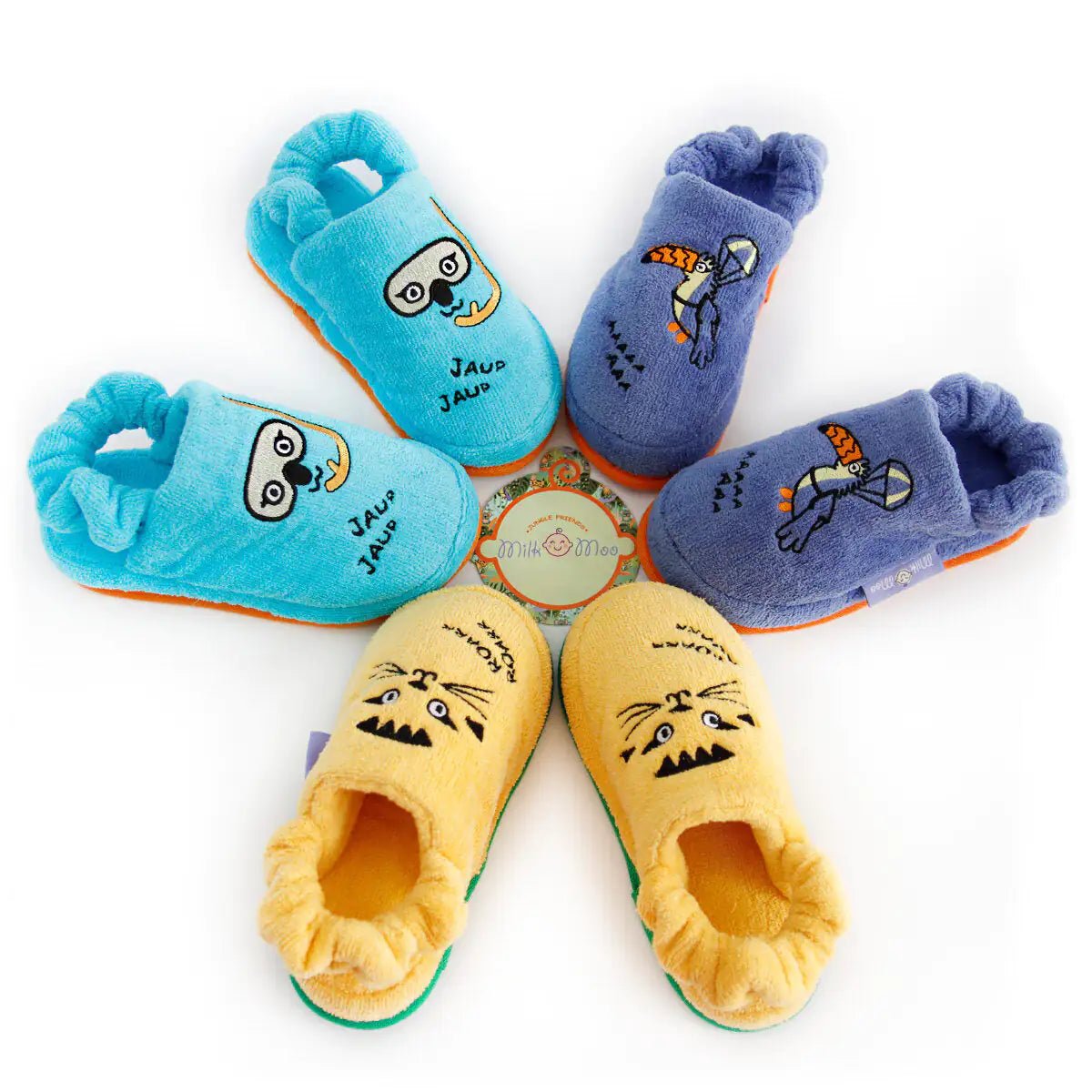 Milk&Moo Flying Toucan Kids Slippers - Multicolored - Infants planet