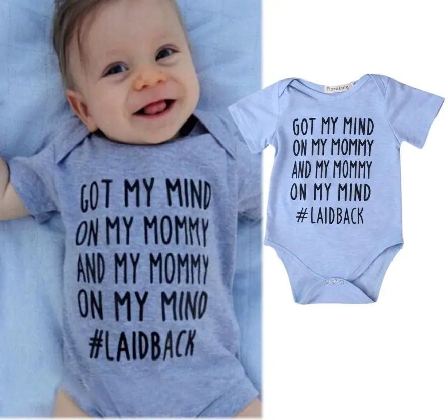 Mommy Short Sleeve For Babies - Blue - Infants planet
