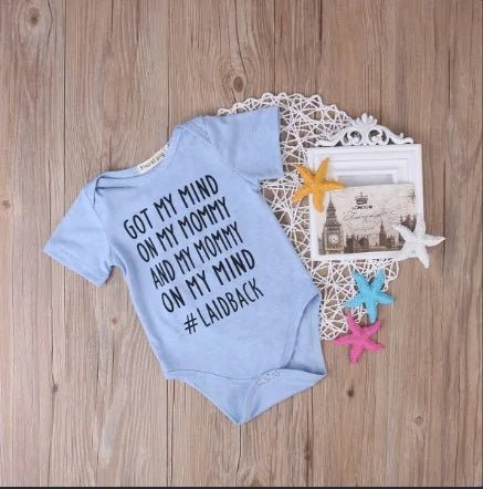 Mommy Short Sleeve For Babies - Blue - Infants planet