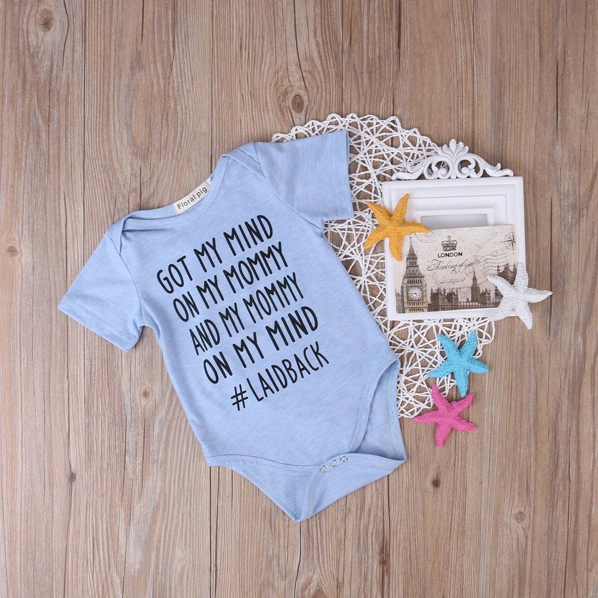 Mommy Short Sleeve For Babies - Blue - Infants planet