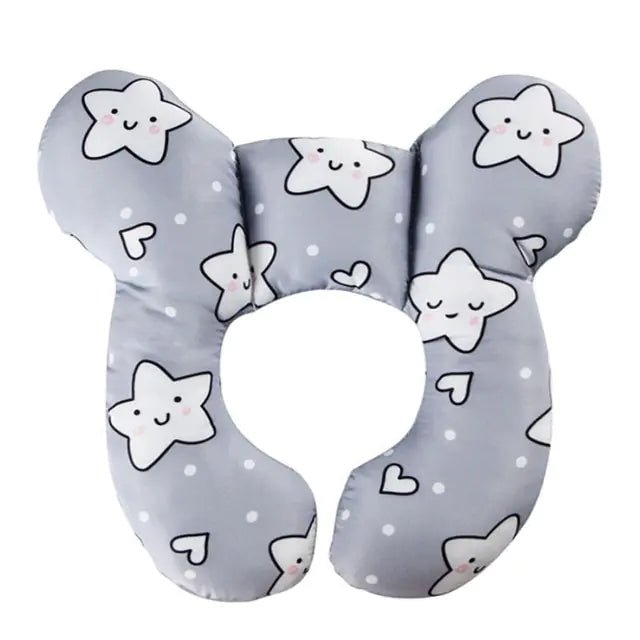 New Protective Baby Travel Pillow - Gray Star - Infants planet