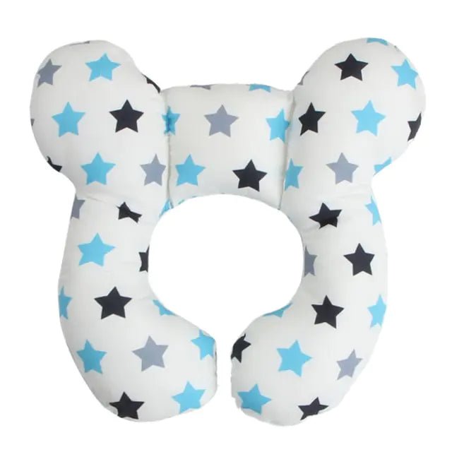 New Protective Baby Travel Pillow - Blue Star - Infants planet