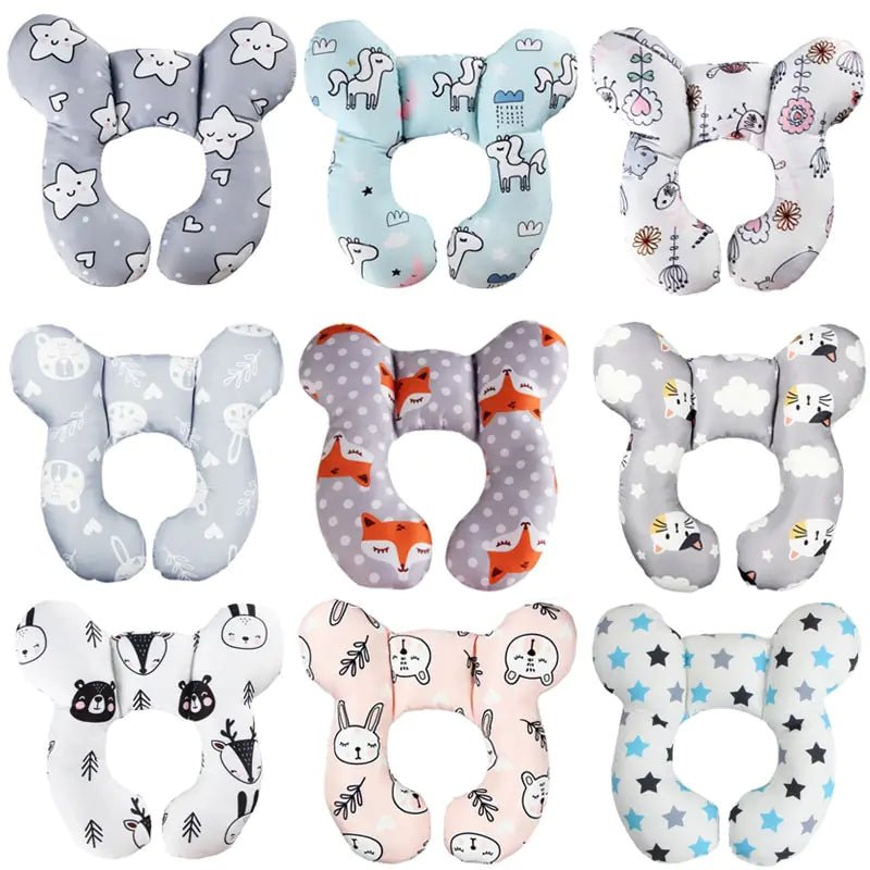 New Protective Baby Travel Pillow - Gray Star - Infants planet
