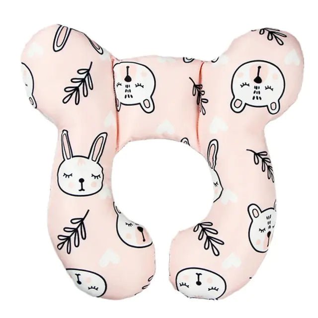 New Protective Baby Travel Pillow - Pink Bunny - Infants planet