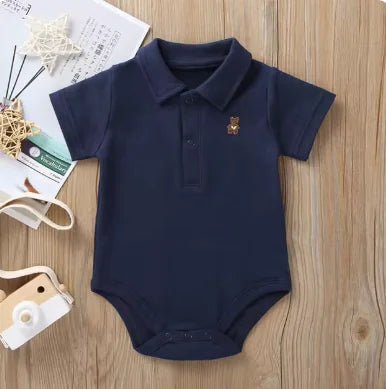 Newborn Baby Boy Romper - Blue - Infants planet