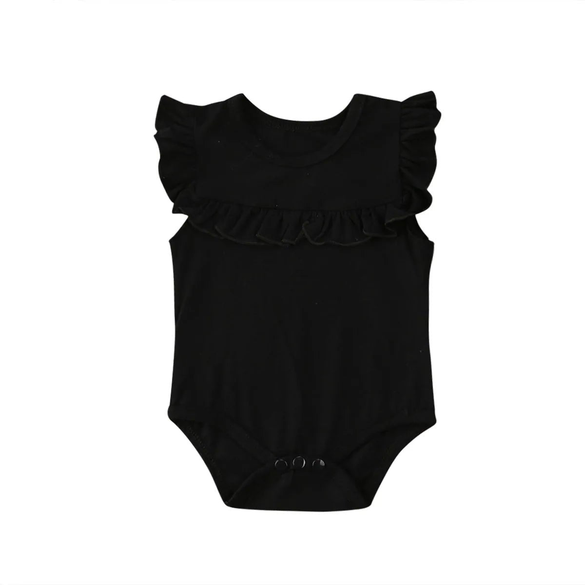 Newborn Baby Girl Sunsuit Outfit - Black - Infants planet
