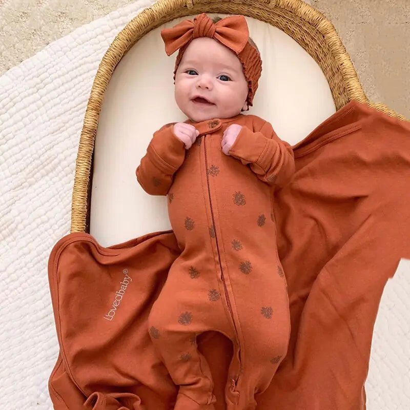 Newborn Baby Knitted Footie Jumpsuit - Beige - Infants planet