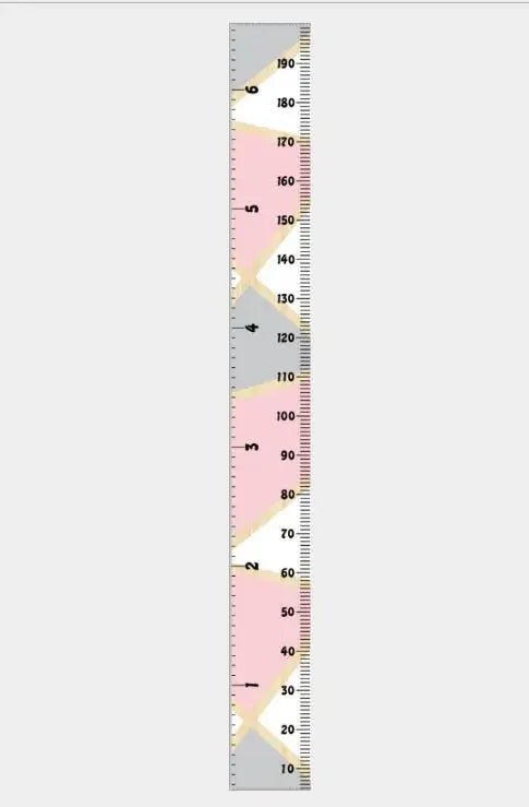 Nordic Style Kids Height Ruler - White Pink Gray - Infants planet