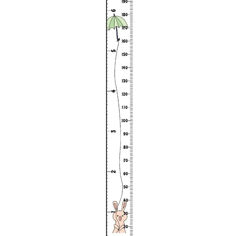 Nordic Style Kids Height Ruler - Umbrella Rabbit - Infants planet