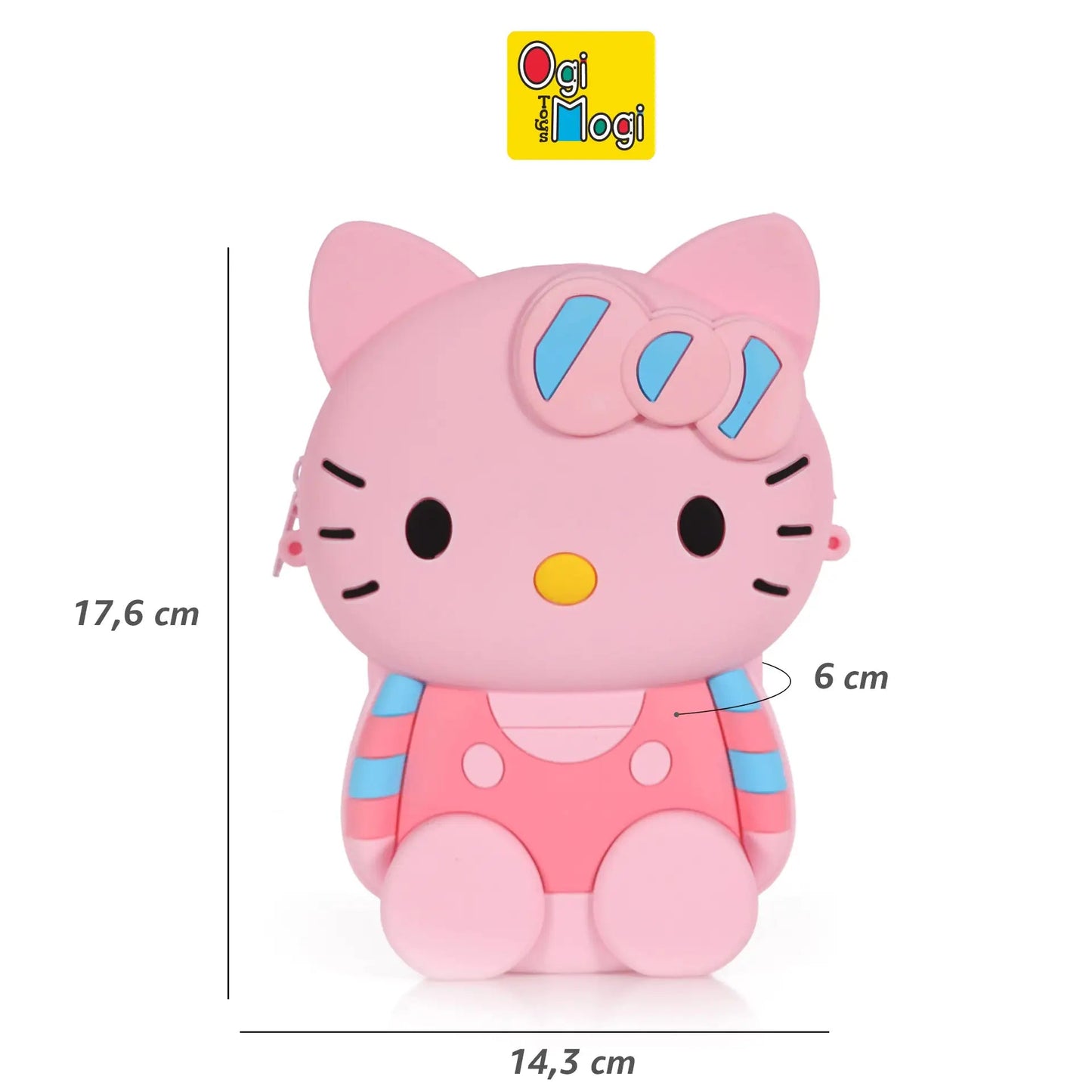Ogi Mogi Toys Silicone Pink Cat Shoulder Bag - Pink - Infants planet