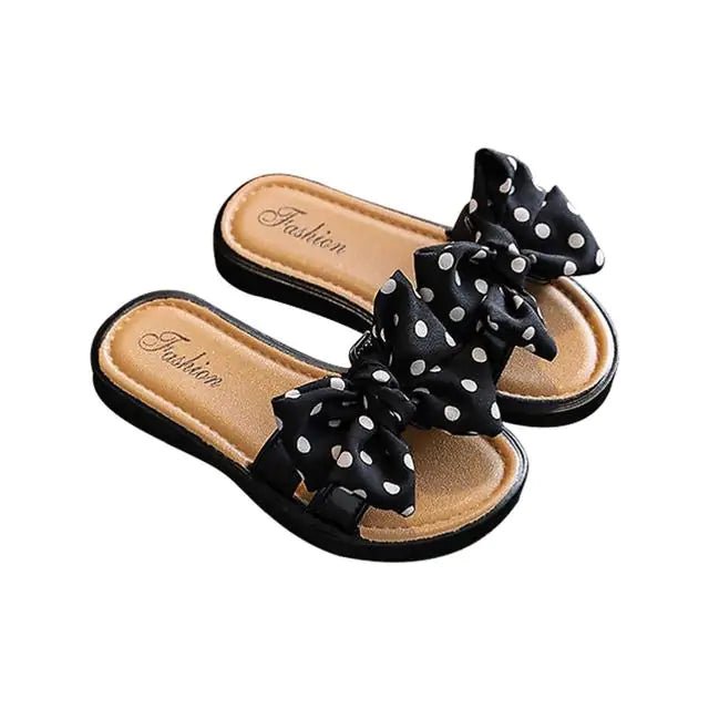 Open Toe Slippers for Kids - Black - Infants planet