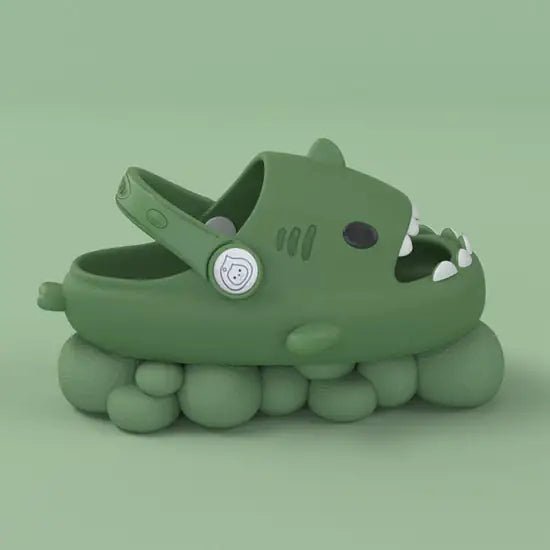 Shark Slides Sport Mode (Kids) - Emerald - Infants planet