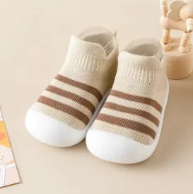 Spring & Fall Kids Stripes Knitted Socks - Beige - Infants planet