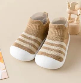Spring & Fall Kids Stripes Knitted Socks - Khaki - Infants planet