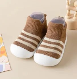 Spring & Fall Kids Stripes Knitted Socks - Brown - Infants planet