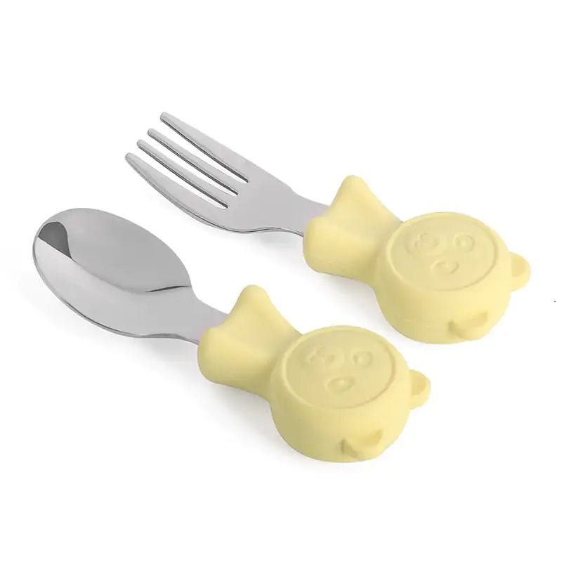 Stainless Steel Kids Cutlery Set - Y11 - Infants planet