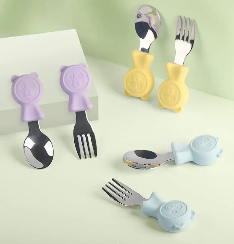 Stainless Steel Kids Cutlery Set - Y2 - Infants planet