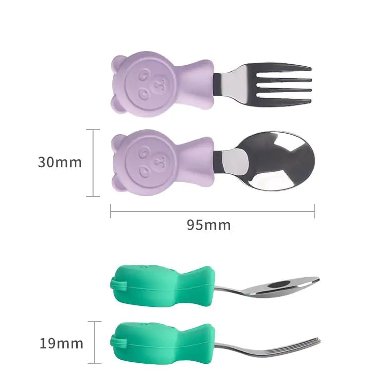 Stainless Steel Kids Cutlery Set - Y2 - Infants planet