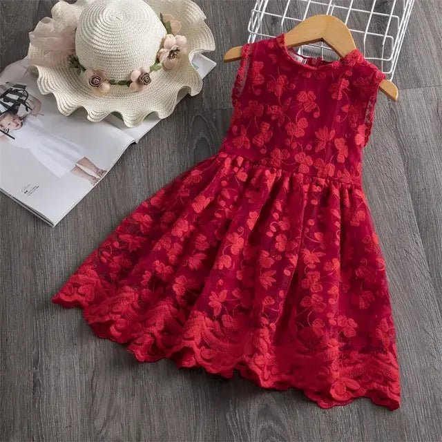 Summer Princess Dress - 652 Red - Infants planet