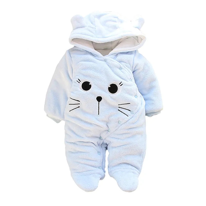 LZH Baby Winter Overall Long Sleeve Infant Clothing - Blue - Infants planet