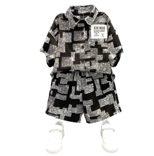 Trendy Boys Two - piece Set - Black - Infants planet