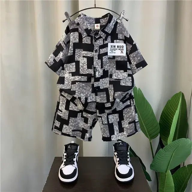 Trendy Boys Two - piece Set - Black - Infants planet
