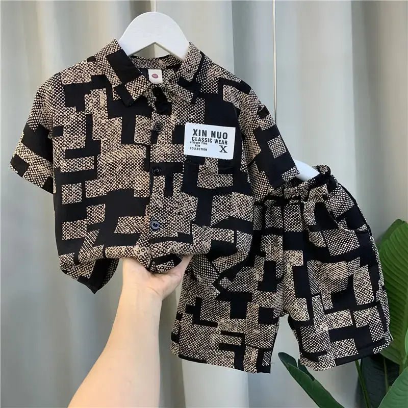 Trendy Boys Two - piece Set - Black - Infants planet