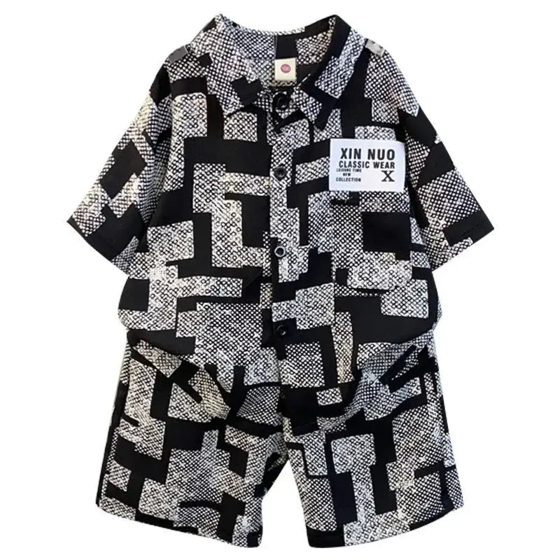 Trendy Boys Two - piece Set - Black - Infants planet